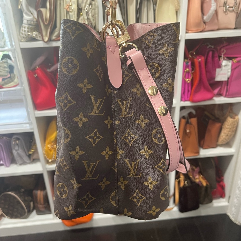 FASHION Louis Vuitton Monogram Brown and Pink Shoulder Bag - Picture 12 of 17